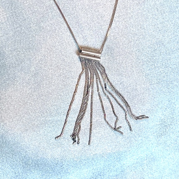 Silpada Vintage Sterling Silver Beautiful Fringe Necklace 18+inch - Picture 3 of 9